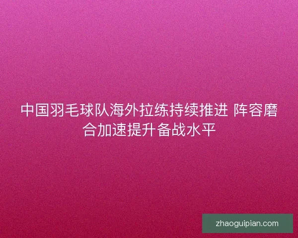 中国羽毛球队海外拉练持续推进 阵容磨合加速提升备战水平
